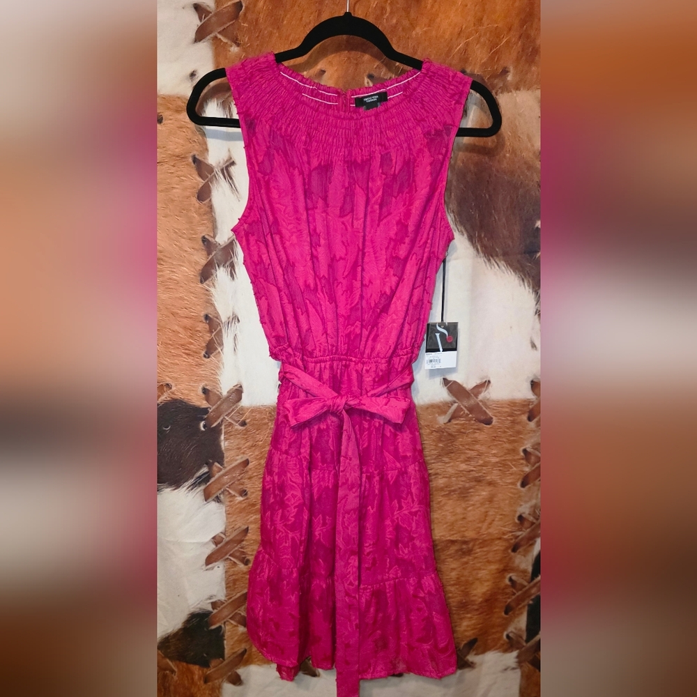 Simply Vera Vera Wang Vibrant Pink Midi Dress